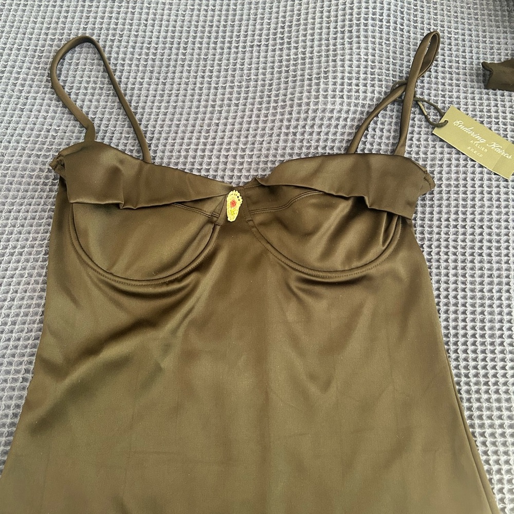 Satin Black Shelf-Bra Camisole with Adjustable Spaghetti Straps